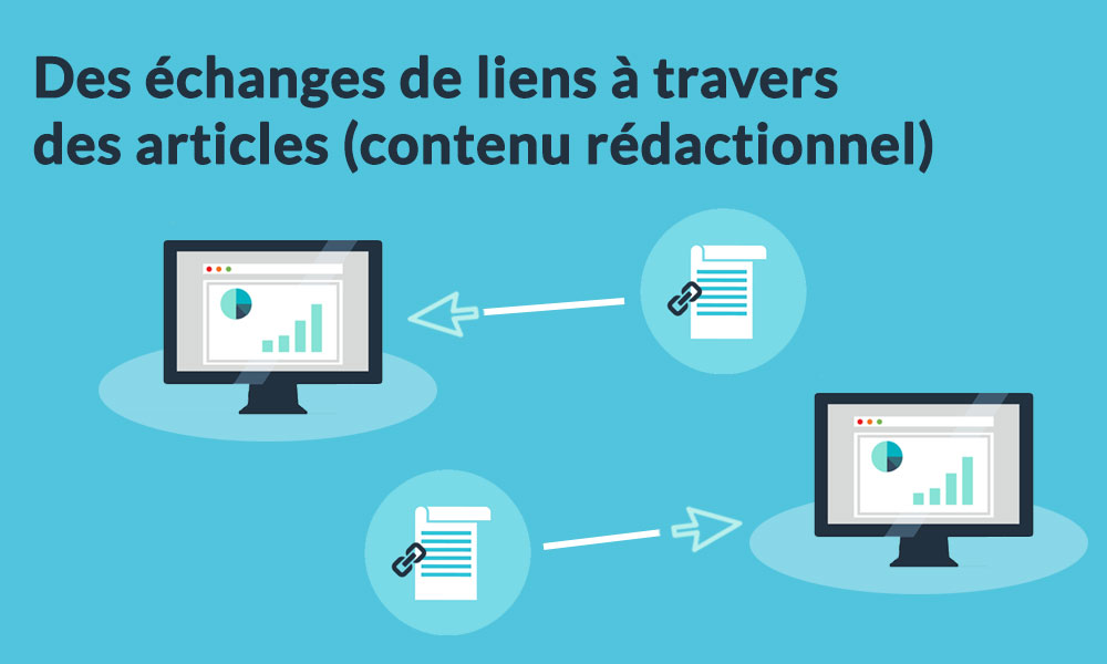 Les échanges de liens seo se font à travers des articles