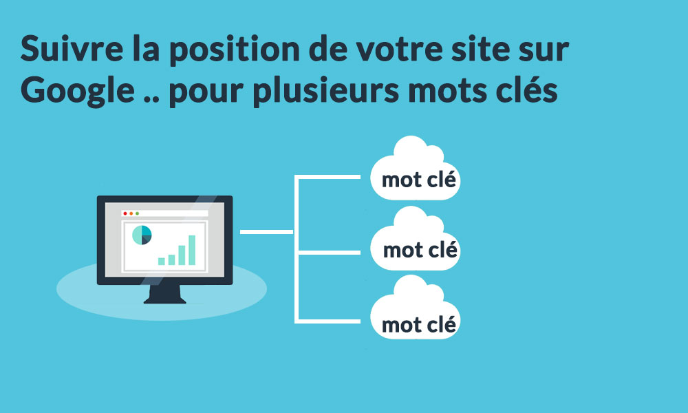 un rapport pour suivre la position de plusieurs mots clés sur google